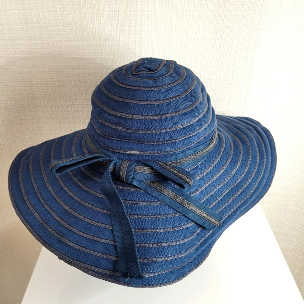 D&Y Blue Wide Brim Sun Hat